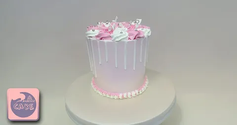 Cake for happy occasions (6 inches) Covered with cream ،3 layers of mix (red velvet - chocolate - vanilla)