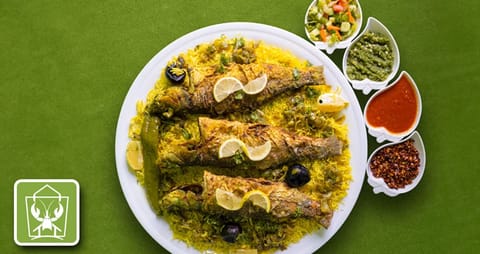 مطبق سيباس يكفي 4 أشخاص + سلطة خضراء + دقوس + معبوج + مشروب كينزا