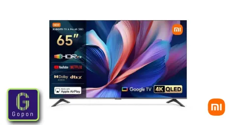 تلفزيون ذكي ايه برو 65 بوصة جوجل QLED بدقـة 4K موديـل 2026  من شـاومي