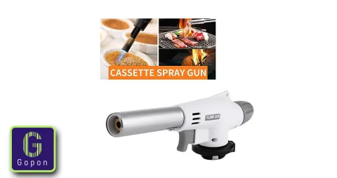 Flame Gun Butane Gas Blow Torch for Outdoor BBQ Tool Burner Flamethrower Welding Gun