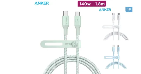 كيبل USB-C إلى USB-C بطول 1.8 متر 140 واط من أنكر
