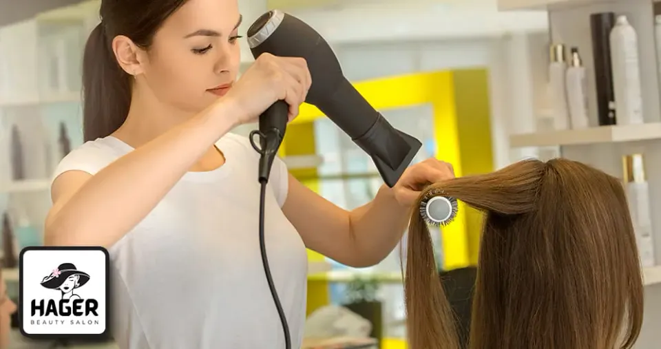 جلسة غسيل شعر + سشوار لجميع أطوال الشعر