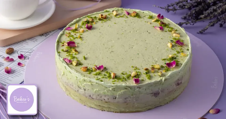 Your choice of delicious cake baker's (8 inches) serves 10 to 12 Persons at a price of 9.6 KD