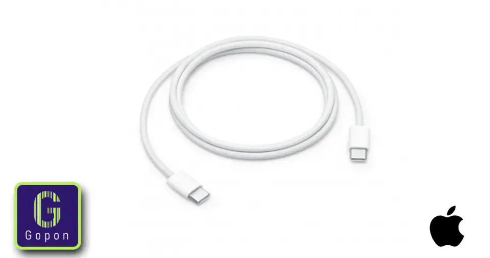 كيبل شحن USB-C بقوة 60 واط بطول 1 متر من ابل
