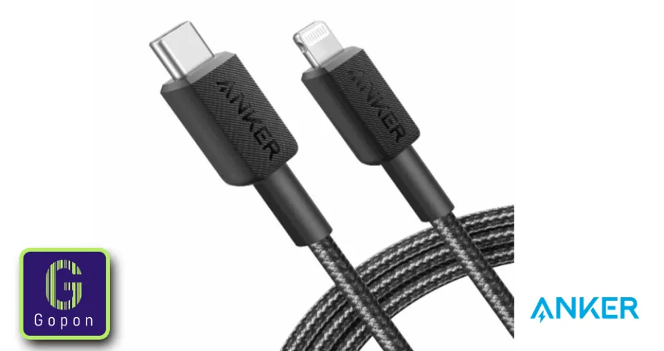 كيبل USB-C إلى Lightning بطول 1.8 متر من أنكر