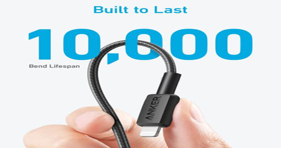 كيبل USB-C إلى Lightning بطول 1.8 متر من أنكر