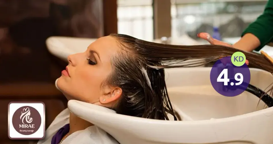 خلطة طبيعية للشعر + مساج الفروة 10 دقائق + غسيل سبيشال + ماسك ترطيب مع إمكانية إضافة سشوار أو ويفي أو ستريتر