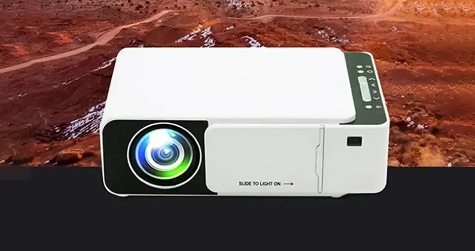 جهاز عرض ذكي Full HD بدقة 1080p وشاشة 170 بوصة مع عرض لاسلكي وتصحيح الانحراف