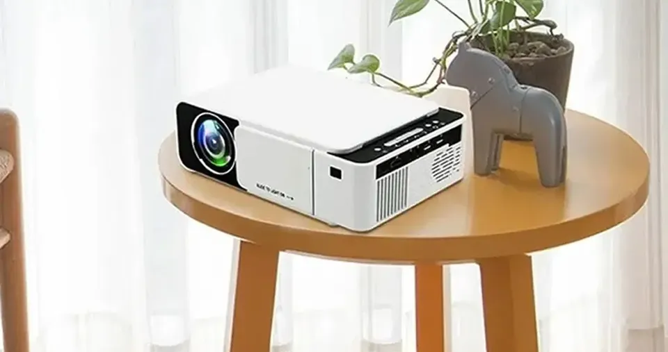جهاز عرض ذكي Full HD بدقة 1080p وشاشة 170 بوصة مع عرض لاسلكي وتصحيح الانحراف