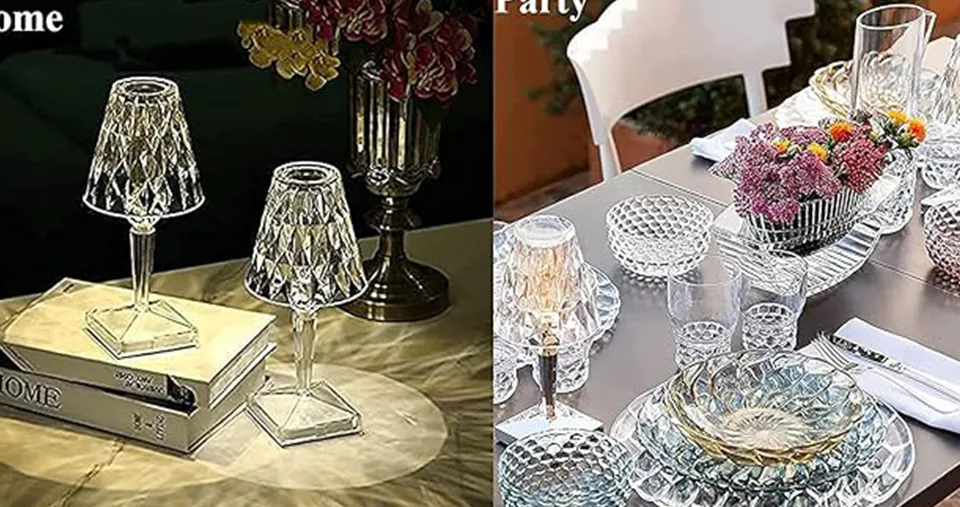 Diamond Table Lamp with Remote (Assorted Color)