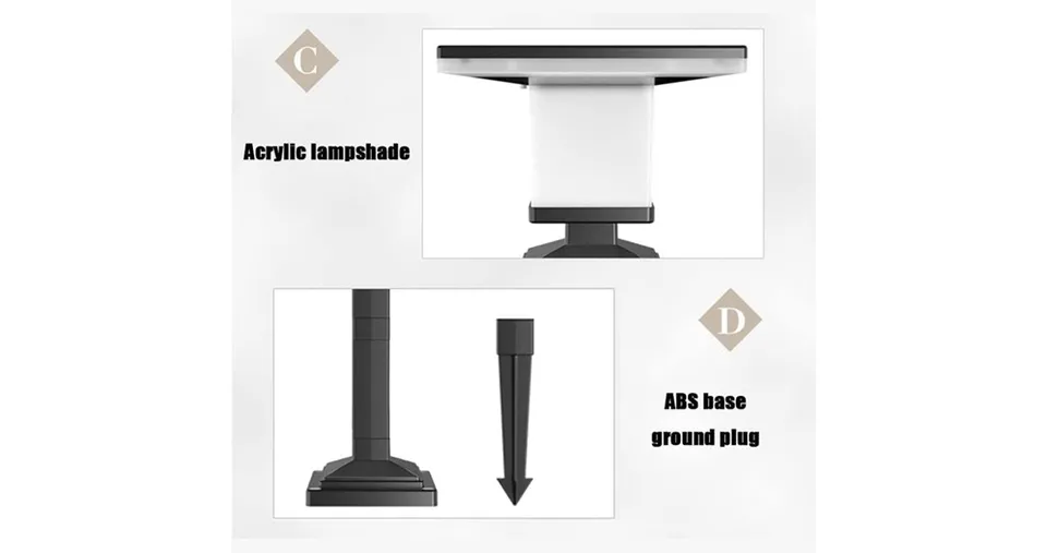 Elegant Garden Walkway Tower and Ground Light for Garden Patio and Outdoors