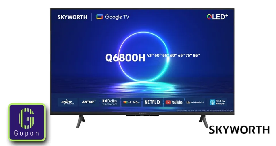 تلفزيون ذكـي بنظام أندرويد 85 بوصـة بدقــة QLED UHD-4K من سكـاي وورث
