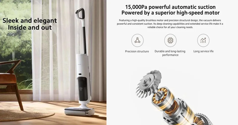 مكنسة تروكلين W20 رطب وجاف قوة 200 واط من شاومي