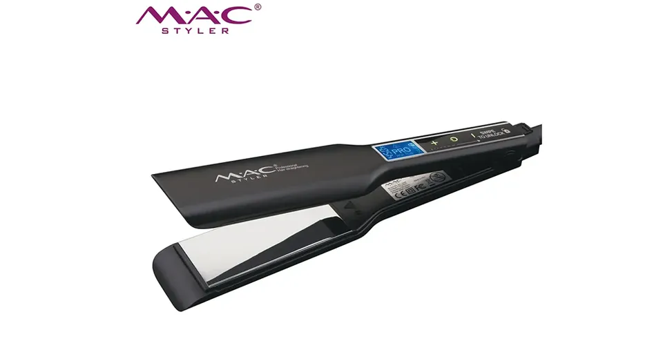 MAC Styler Advanced Flat Hair Straightener with Digital Temperature Control & LCD Display
