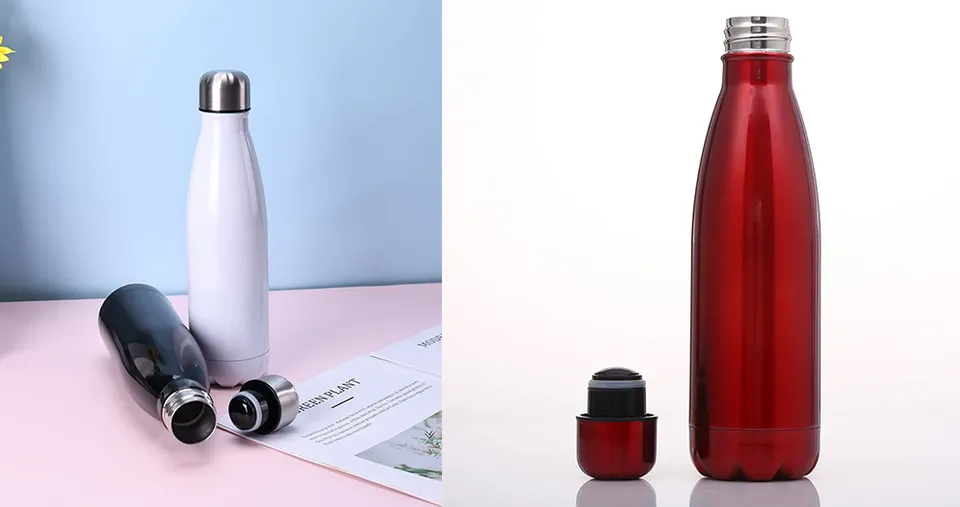 1000ml Premium Vacuum Insulated Double Wall Stainless Steel Water Bottle Leak-Proof for Hot & Cold Beverages - Assorted Colors
