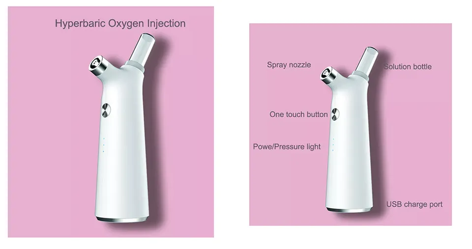 Nano Oxygen Jet Facial Injection Airbrush Spray for Skin Rejuvenation