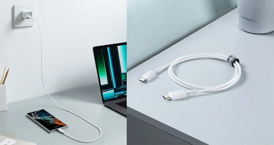Anker 1.8m Type-C to Type-C Charging & Data Cable 60W - White