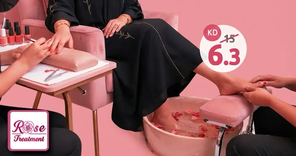 بديكير ومنيكير فاخر مع جل بوليش