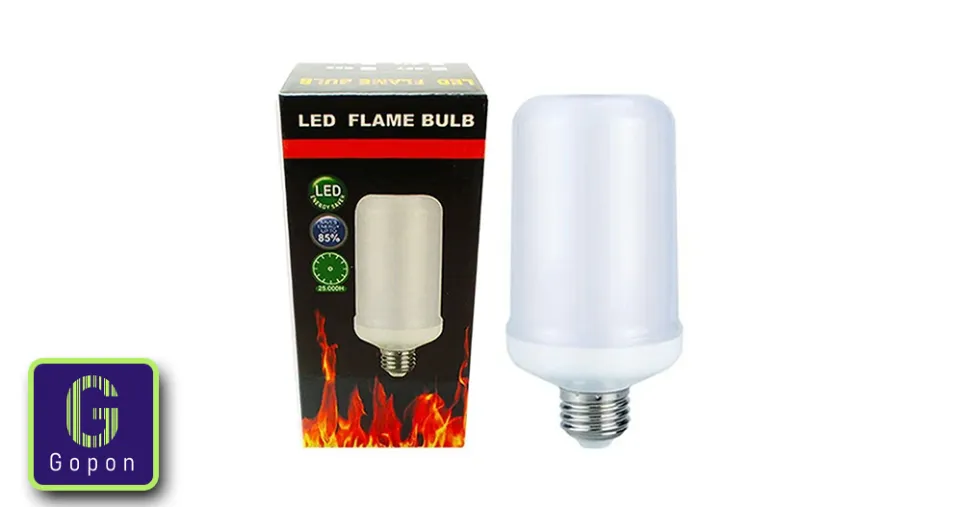 مبة LED بتأثير اللهب المتحرك بقـوة 5 واط قاعدة E26/E27 بـ إضاءة ديكورية