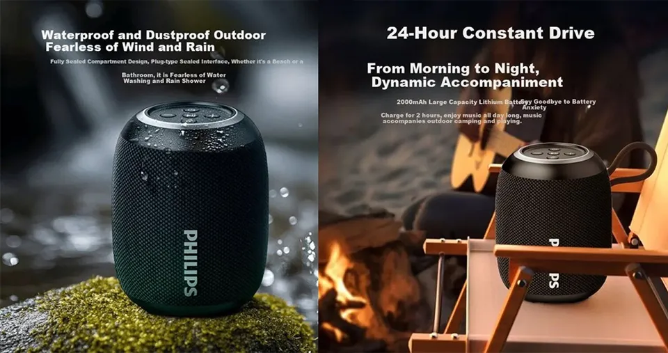 Philips Bluetooth Speaker 5W - Black