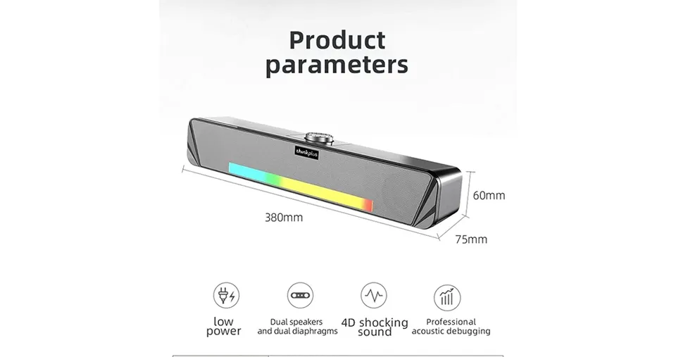 Lenovo Thinkplus Desktop Sound Bar Speaker