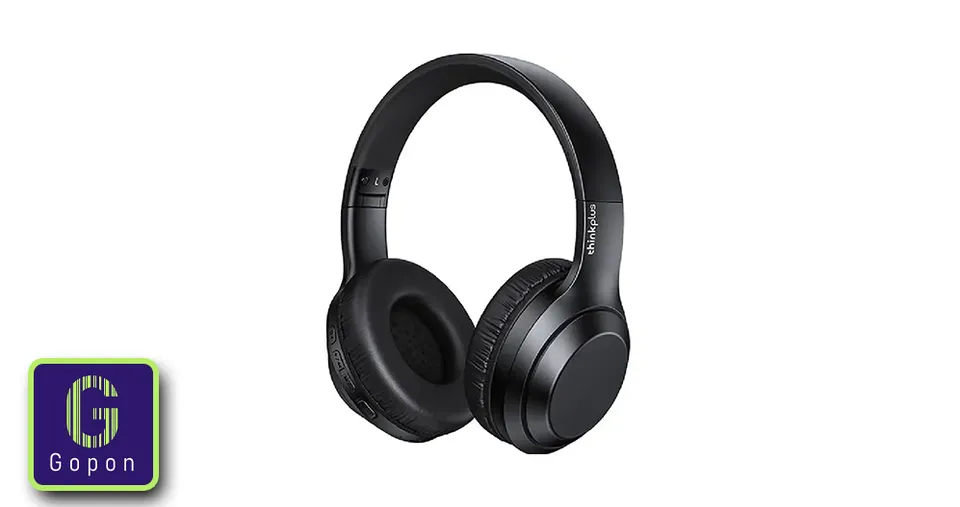 Lenovo Thinkplus TH10 Overhead Stereo Wireless Headphone - Black