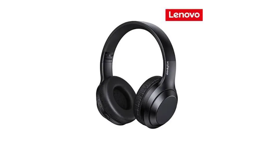 Lenovo Thinkplus TH10 Overhead Stereo Wireless Headphone - Black