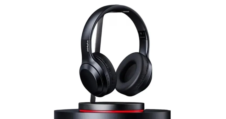 Lenovo Thinkplus TH10 Overhead Stereo Wireless Headphone - Black